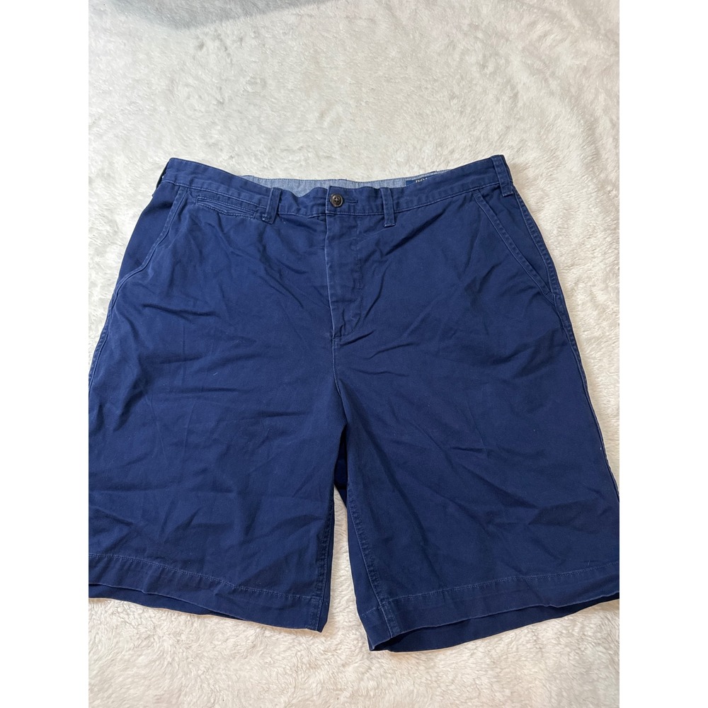 Polo Ralph Lauren Shorts Men 36 Navy Good Relaxed Fit Chino Twill